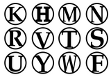Modern Circle Monogram