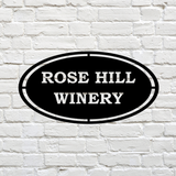 Oval Personalized Business Sign