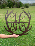 Fancy Antler Monogram