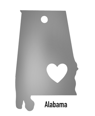 Alabama State Ornament