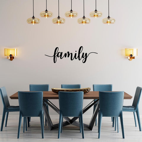 Family Script Sign