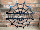 Halloween Spiderweb Monogram