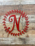 Wreath Monogram Letter