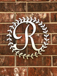 Wreath Monogram Letter