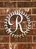 Wreath Monogram Letter