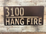 Rectangle Address Sign