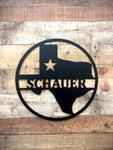 Texas State Circle Monogram #2