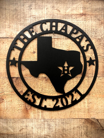 Houston Texas Monogram – Steel Fox Designs