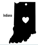 Indiana State Ornament