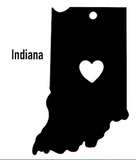 Indiana State Ornament