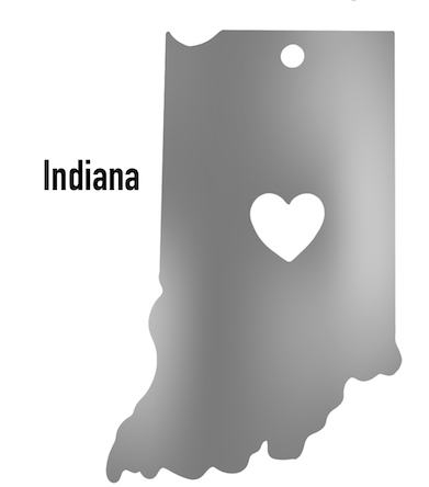 Indiana State Ornament