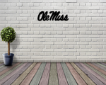 Ole Miss Script Fan Sign