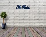 Ole Miss Script Fan Sign