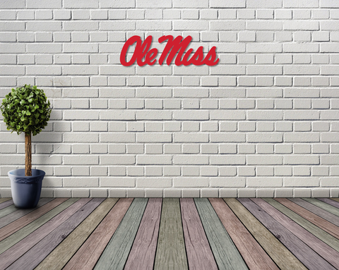 Ole Miss Script Fan Sign