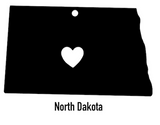North Dakota State Ornament