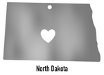 North Dakota State Ornament
