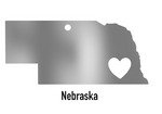 Nebraska State Ornament
