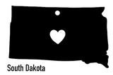 South Dakota State Ornament