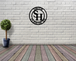 Sam Houston State Circle Monogram 2 Logo Sign