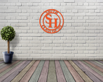 Sam Houston State Circle Monogram 2 Logo Sign