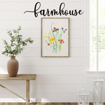 Farmhouse Script Sign