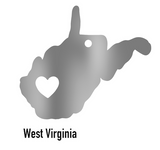 West Virginia State Ornament