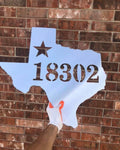 Custom Texas Address/ Name Sign