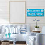 Family Beach House Sign