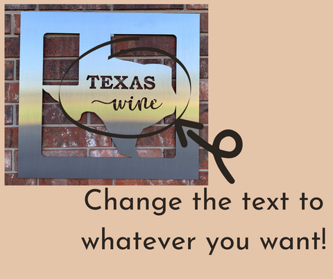Texas Wine Sign