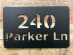 Rectangle Address Sign