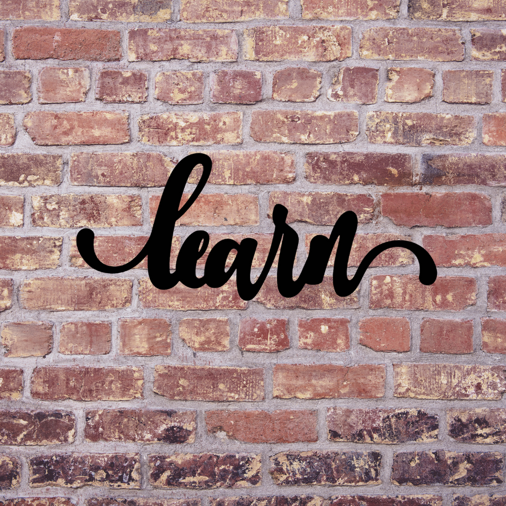 Leaarning Sign Learn Sign – Steel Fox Designs