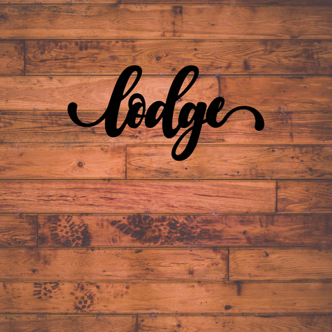 Lodge Lettering Lodge Sign – Steel Fox Designs