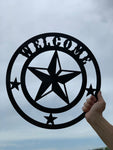 Texas Star Welcome Sign