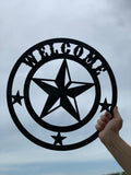 Texas Star Welcome Sign