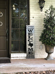 Texas Welcome Sign - Vertical