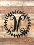 Wreath Monogram Letter